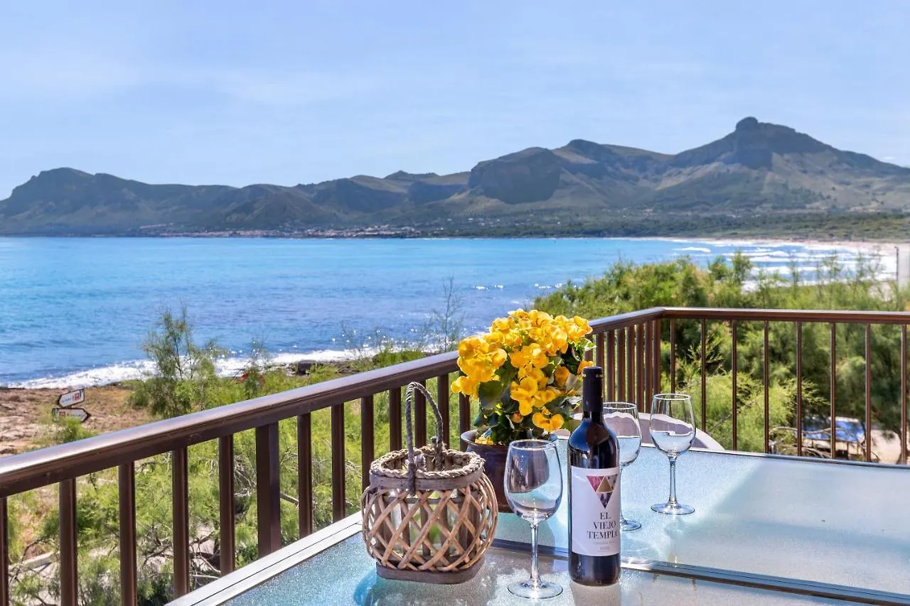 Front Line Beach House Up To 6 Guests In Mallorca Son Serra de Marina 0*,